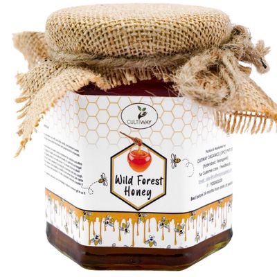CULTIWAY ORGANICS Natural Honey 100% Pure and Organic, Unfiltered Tested Honey | Raw and Unprocessed | 500 Gram