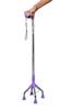 4 Leg Strong Walking Stick for Old People Adjustable Height Heavy Duty Portable Ideal for Senior Citizen,Old,Light Weight Medical Walking ! Made by High Steel (Parpal) view 1