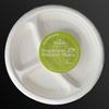 Forth Sugarcane Bagasse 9 inch 3 Compartment Round Plate view 1