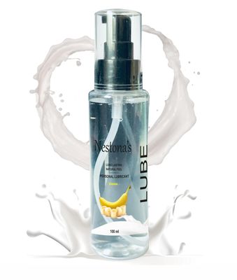 Nestona's Personal Lube | Unisex | 100 ml Water Base Gel | Banana Flavor | Glycerine Free