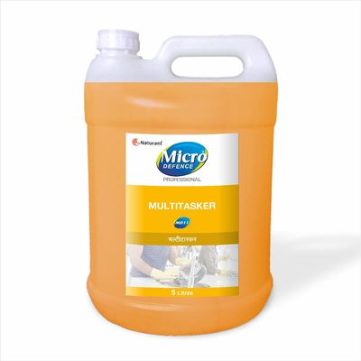 MicroDefence Multitasker 6-in-1 Eco-Friendly Cleaner for Washing HardSurface,Glass,Floor,Car, Dish Cleaning Gel-5 Liter