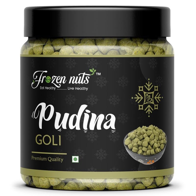 FROZEN NUTS Natural Pudina Goli | Pudeena Vati | Hajmola Candy/Mint Tablet | Digestive Pudina Churan (900 Gram)
