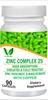 VITARUHE Chelated Zinc (Pack of 2) Picolinate & Bisglycinate Complex with Copper, Zinc for Immune, Skin and Cellular Health, High Absorption, Non-GMO, 180 Capsules (2) view 1