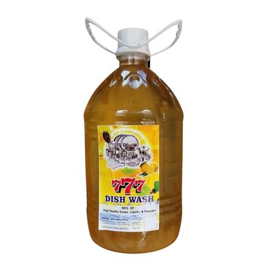 Asha 777 Dish Wash Liquid Gel | Utensils Cleaner 5 L Lemon & active salt, Refreshing, Antibacterial, Leaves no residue,Fast Cleaner for all types of Utensils, Dishwasher Liquid, Refill Can