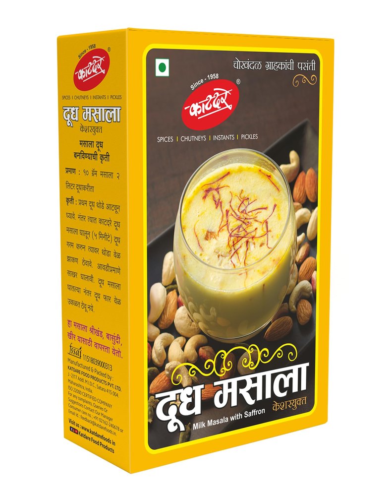 Katdare Milk Masala Powder with Kesar and Dry Fruit | Dhudh Masala | 50g (50GM X 1 PKT)