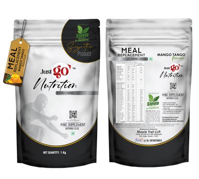 JUST GO NUTRITION Meal Replacement | (IMPORTED INGREDIENTS) (Mango Tango, 1Kg pack of 1)