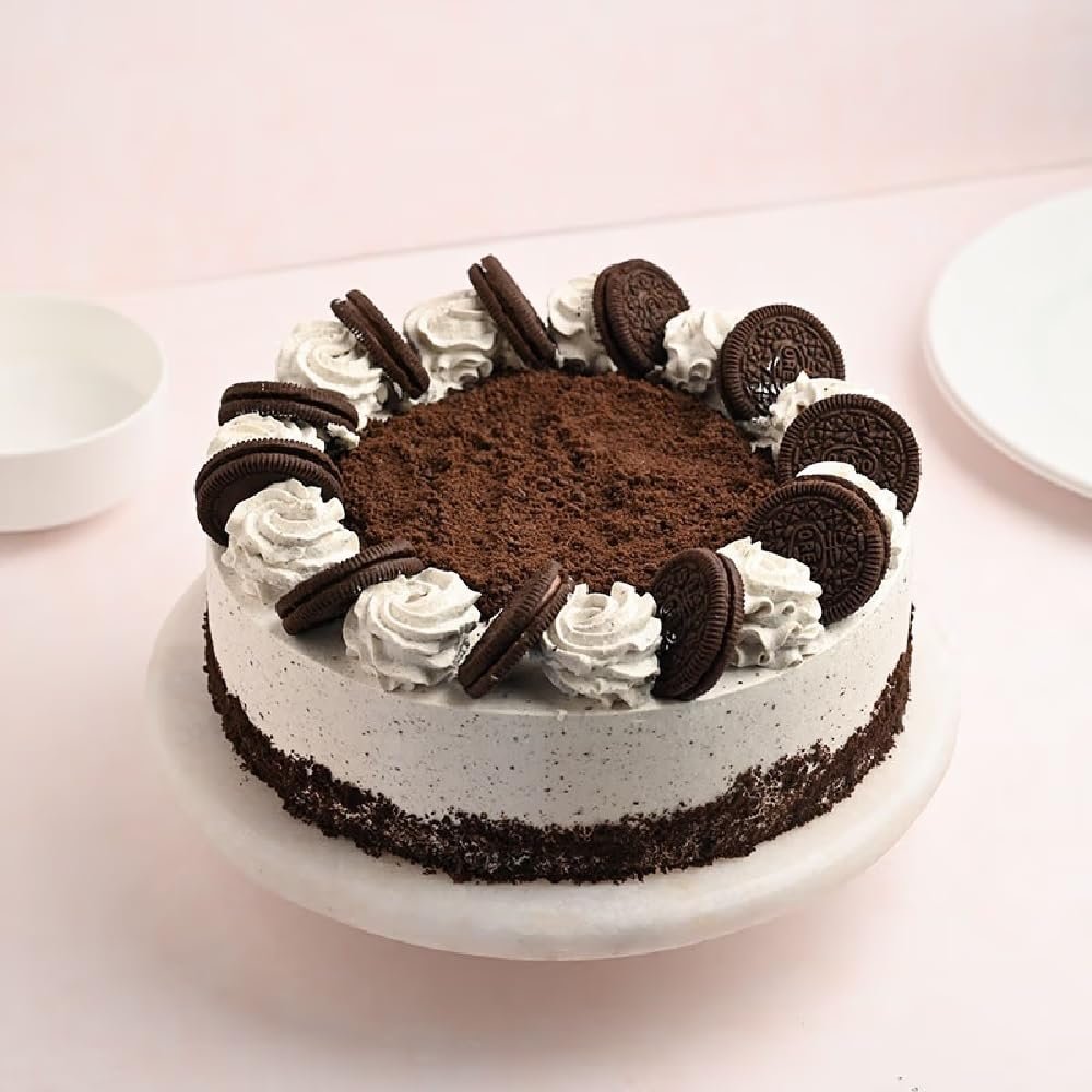 FlowerAura Delicious Silky Smooth Fresh Enchanting Chocolate Oreo Cake Gift's For Birthday, Anniversary, Valentine's Day, Mother's Day, Christmas, Wedding (Same Day Delivery) (2Kg)