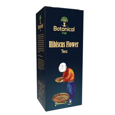 Botanical Sage- Hibiscus Flower Tea 40 Pyramid Teabags | Selected | Luxury Tea | Herbal Tea