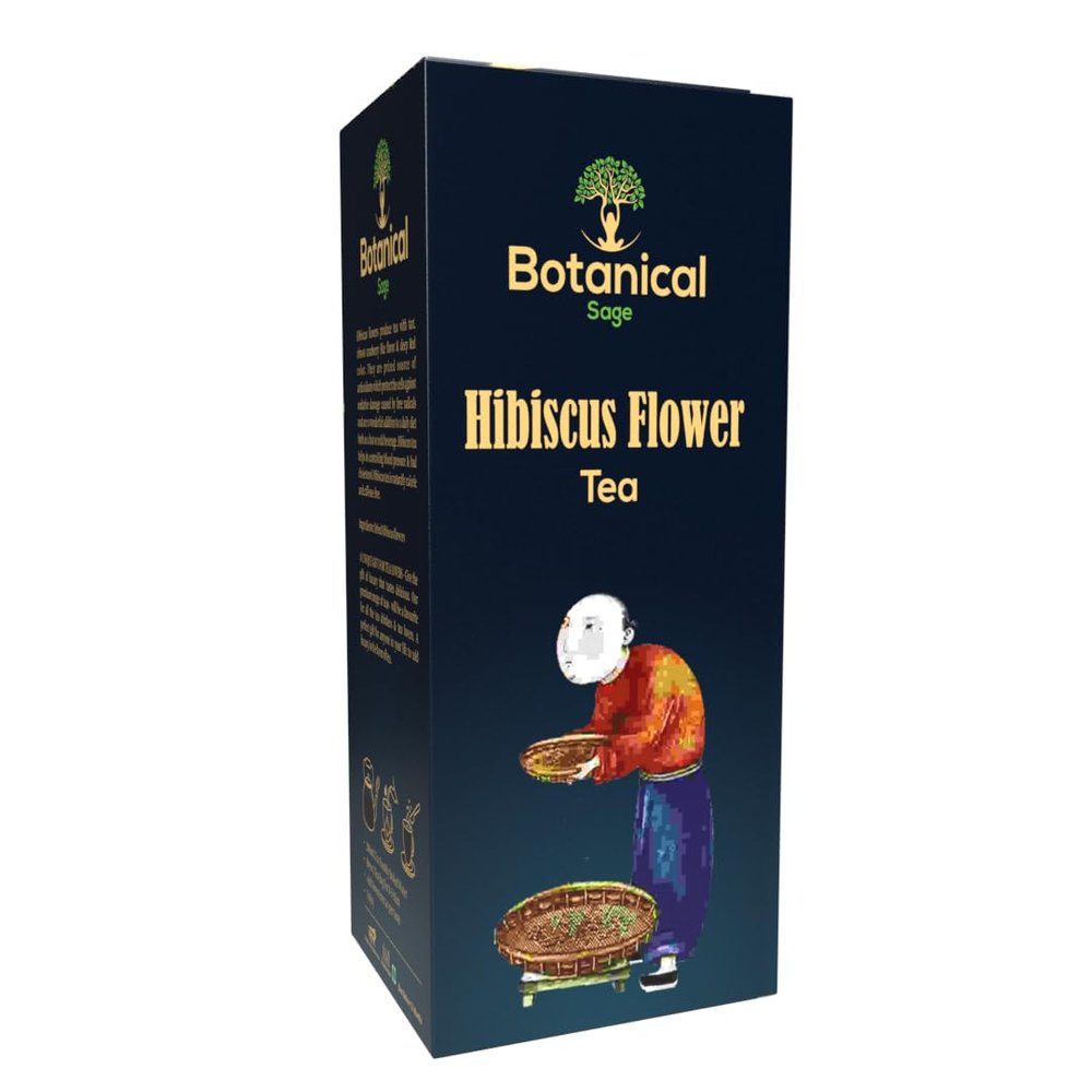 Botanical Sage- Hibiscus Flower Tea 40 Pyramid Teabags | Selected | Luxury Tea | Herbal Tea