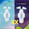 Pro-Ease Day & Night Sanitary Pad Combo Pack | Pack of 20 Pad | Sanitary Pad for Women| 2X Absorption| Bigger Pad | Better Protection at Night | Secure Sticking Pads view 4