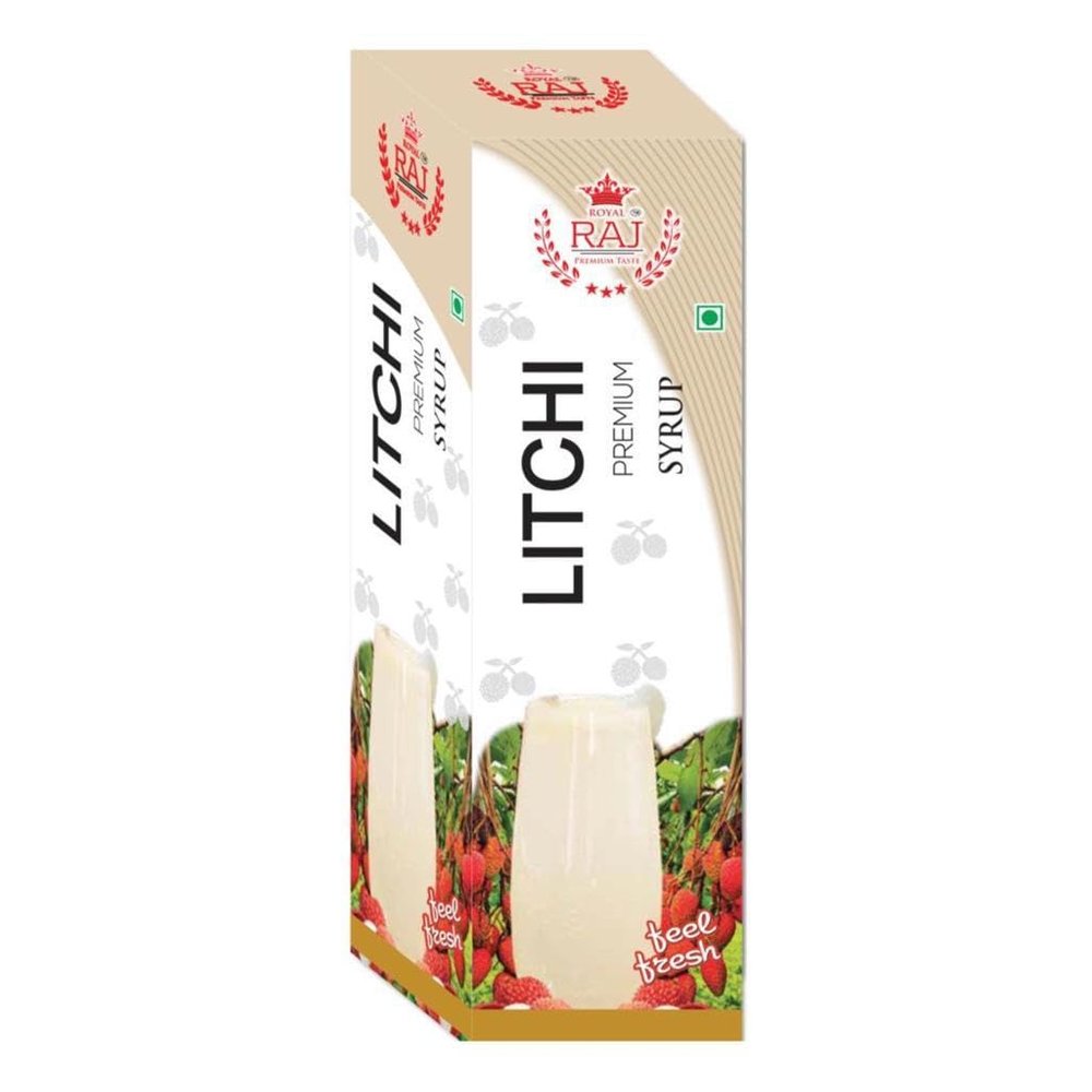 Royal Raj Litchi Syrup | Natural Refreshing Drink to Beat the Summer Heat | Litchi Squash And Beverage | Blend of Natural Immunity Booster and Support Digestion (750ML)