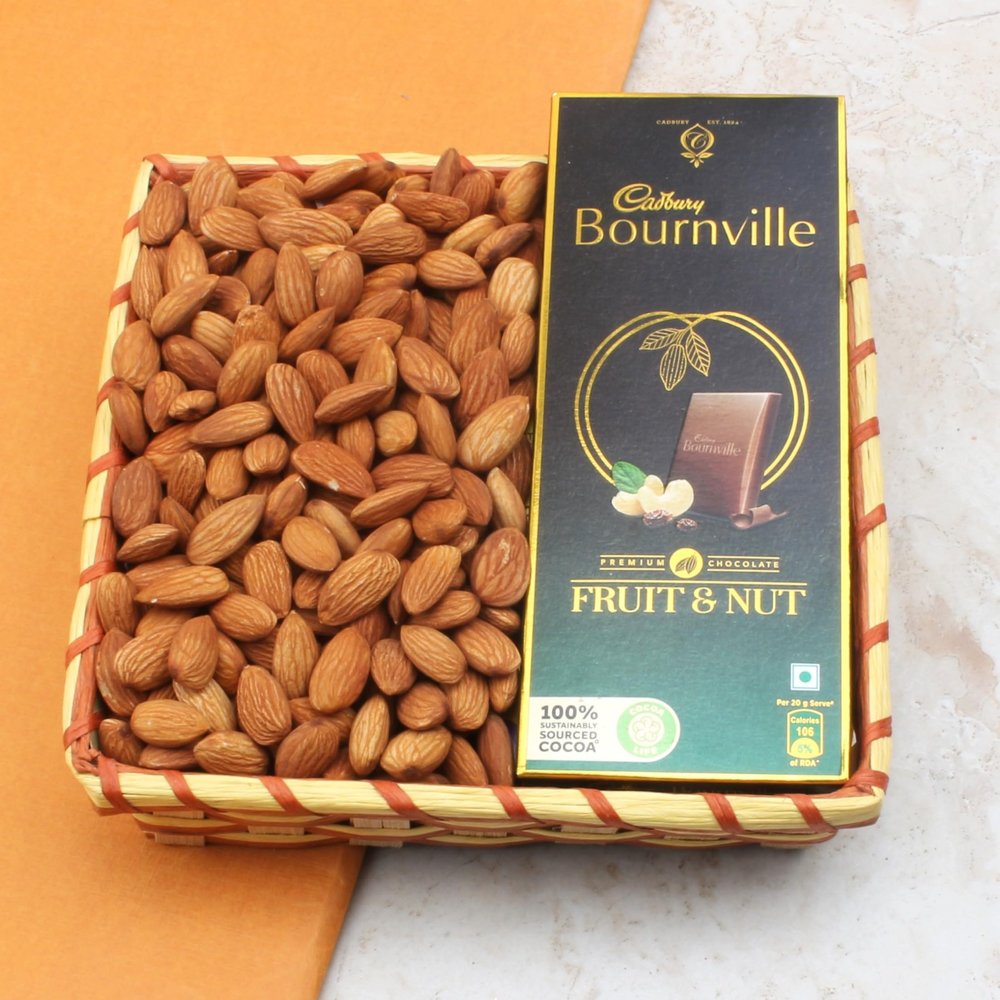 SFU E Com Dry Fruit Hamper Pack with Almonds & BournVille | Ideal for Rakhi, Diwali and Festive Gifting | Premium Dry Fruit Hamper For Corporate Gifts, Family, Friends, New year | 164