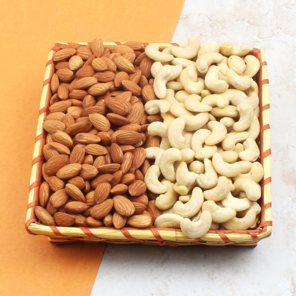 SFU E Com Dry Fruit Hamper Pack with Healthy Cashew & Almond | Ideal for Rakhi, Diwali and Festive Gifting | Premium Dry Fruit Hamper For Corporate Gifts, Family, Friends, New year | 209