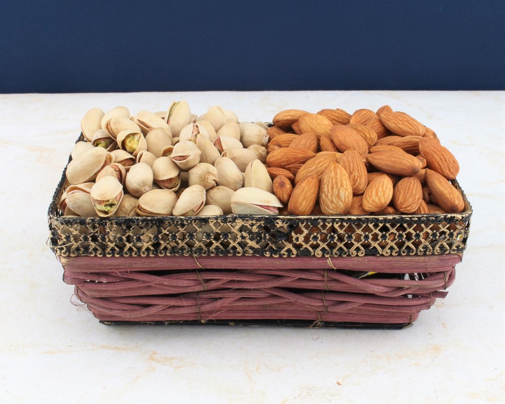 SFU E Com Dry Fruit Gift Hamper With Fulfil Basket to Pistachios, Almond | Ideal for Rakhi, Diwali and Festive Gifting | Dry Fruit Hamper For Corporate Gifts, Family, Friends, New year | 032