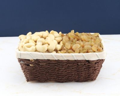 SFU E Com Dry Fruit Gift Hamper With Fulfil Basket to Cashew, Raisin | Ideal for Rakhi, Diwali and Festive Gifting | Dry Fruit Hamper For Corporate Gifts, Family, Friends, New year | 095