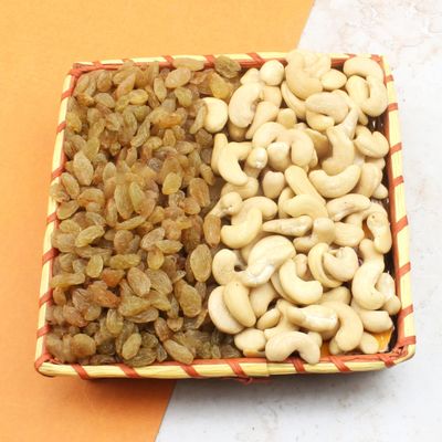SFU E Com Dry Fruit Hamper Pack with Healthy Cashew & Raisin | Ideal for Rakhi, Diwali and Festive Gifting | Premium Dry Fruit Hamper For Corporate Gifts, Family, Friends, New year | 204