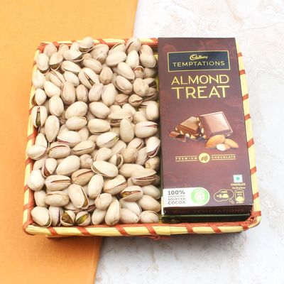 SFU E Com Dry Fruit Hamper Pack with Pistachios & Temptation | Ideal for Rakhi, Diwali and Festive Gifting | Premium Dry Fruit Hamper For Corporate Gifts, Family, Friends, New year | 189