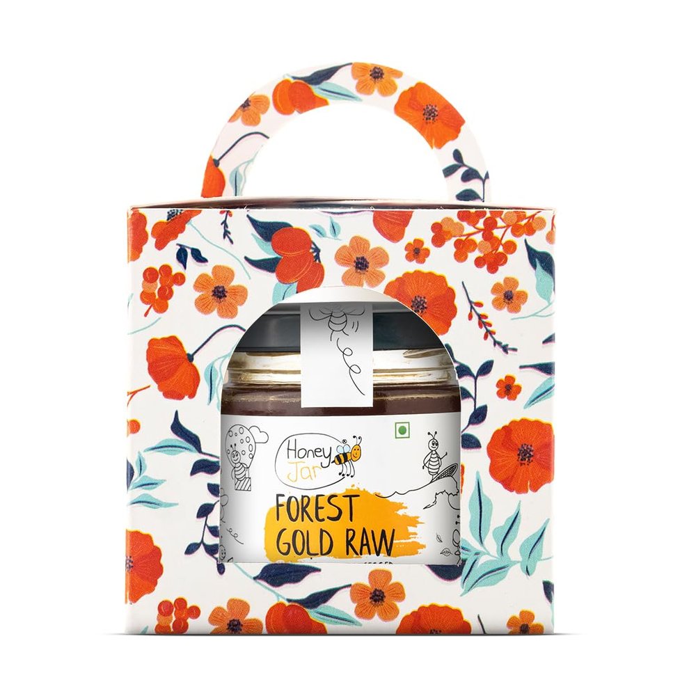 Honey All Day Gift Pack Forest Gold Multiflora Raw Honey (200 gms) | 100% Natural & Cold Processed Organic Honey | Ethically sourced from Wild forests | Fresh Honey |Certified & Tested |No Added Sugar