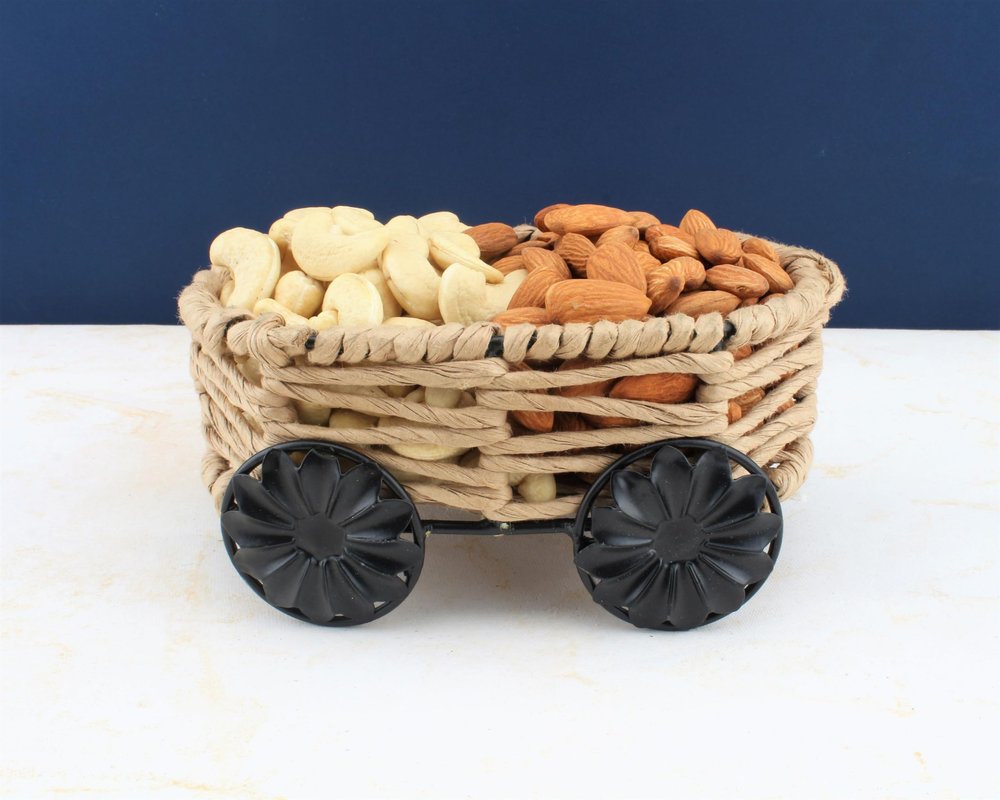 SFU E Com Dry Fruit Gift Hamper Pack with Almonds, Cashew Nuts | Ideal for Rakhi, Diwali and Festive Gifting | Dry Fruit Hamper For Corporate Gifts, Family, Friends, New year | 001