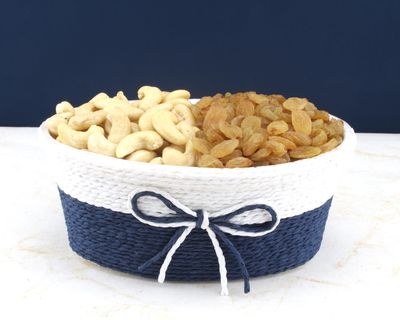 SFU E Com Dry Fruit Gift Hamper With Fulfil Basket to Cashew, Raisin | Ideal for Rakhi, Diwali and Festive Gifting | Dry Fruit Hamper For Corporate Gifts, Family, Friends, New year | 099