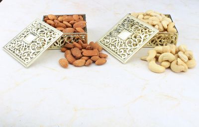 SFU E Com Dry Fruit Gift Hamper With Golden Box And Cashew, Almond | Ideal for Rakhi, Diwali and Festive Gifting | Dry Fruit Hamper For Corporate Gifts, Family, Friends, New year | 059