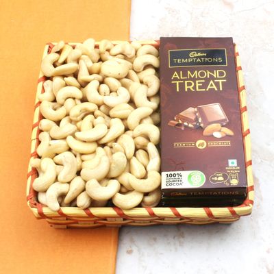 SFU E Com Dry Fruit Hamper Pack with Cashew & Temptation | Ideal for Rakhi, Diwali and Festive Gifting | Premium Dry Fruit Hamper For Corporate Gifts, Family, Friends, New year | 172