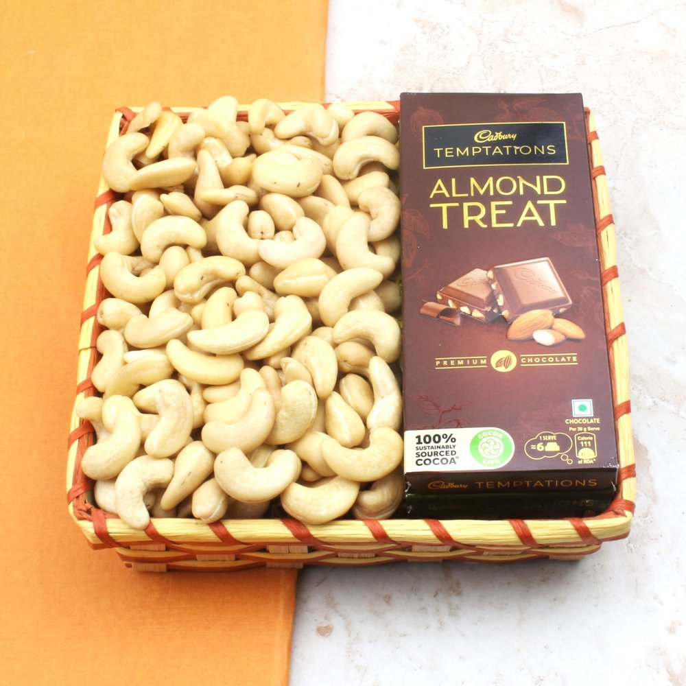 SFU E Com Dry Fruit Hamper Pack with Cashew & Temptation | Ideal for Rakhi, Diwali and Festive Gifting | Premium Dry Fruit Hamper For Corporate Gifts, Family, Friends, New year | 173