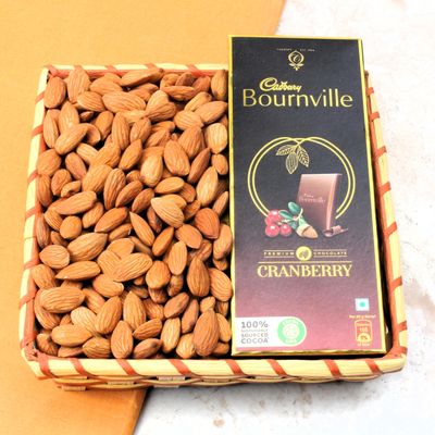 SFU E Com Dry Fruit Hamper Pack with Almonds & BournVille | Ideal for Rakhi, Diwali and Festive Gifting | Premium Dry Fruit Hamper For Corporate Gifts, Family, Friends, New year | 160