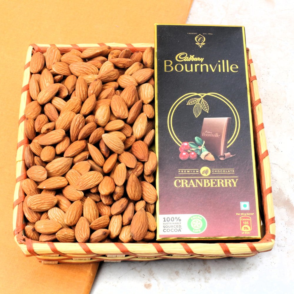 SFU E Com Dry Fruit Hamper Pack with Almonds & BournVille | Ideal for Rakhi, Diwali and Festive Gifting | Premium Dry Fruit Hamper For Corporate Gifts, Family, Friends, New year | 160