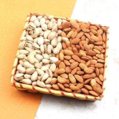 SFU E Com Dry Fruit Hamper Pack with Healthy Almond & Pistachios | Ideal for Rakhi, Diwali and Festive Gifting | Premium Dry Fruit Hamper For Corporate Gifts, Family, Friends, New year | 205