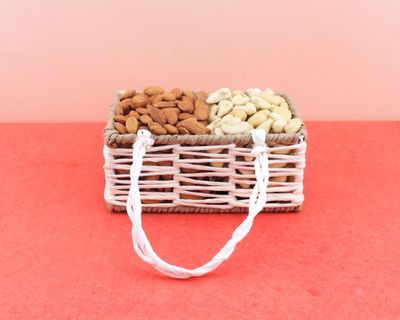 SFU E Com Dry Fruit Gift Hamper With Fulfil Designer Basket to Cashew, Almond | Ideal for Rakhi, Diwali and Festive Gifting | Dry Fruit Hamper For Corporate Gifts, Family, Friends, New year | 113