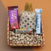SFU E Com Caramel And Cadbury Silk Fruit Nut Chocolate With Pistachios and Decorative Potli | Ideal for Rakhi, Diwali and Festive Gifting | 371 view 1