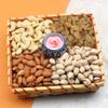SFU E Com Dry Fruit Hamper Pack with Healthy Cashew, Almond, Pistachios & Raisin And Designer Diya | Premium Dry Fruit Hamper For Corporate Gifts, Family, Friends, New year | 293 view 1