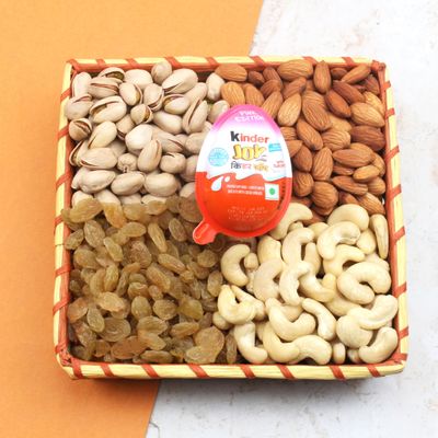 SFU E Com Dry Fruit Hamper Pack with Healthy Cashew, Almond, Pistachios & Raisin And Surprising Toy for Kids With Yummy Chocolates | 224