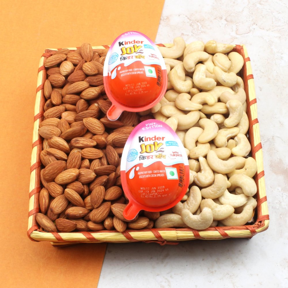 SFU E Com Dry Fruit Hamper Pack with Healthy Cashew & Almond And Surprising Toy for Kids With Yummy Chocolates | Premium Dry Fruit Hamper For Corporate Gifts, Family, Friends, New year | 212
