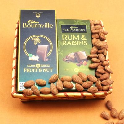 SFU E Com Dry Fruit Hamper Pack with Temptation & Bournville With Some Healthy Almond | Premium Dry Fruit Hamper For Corporate Gifts, Family, Friends, New year | 248