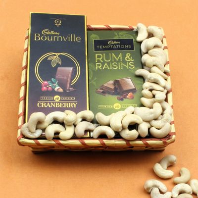 SFU E Com Dry Fruit Hamper Pack with Bournville & Temptation With Some Healthy Cashew | Premium Dry Fruit Hamper For Corporate Gifts, Family, Friends, New year | 271