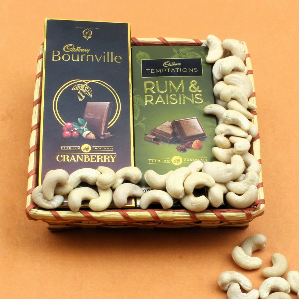 SFU E Com Dry Fruit Hamper Pack with Bournville & Temptation With Some Healthy Cashew | Premium Dry Fruit Hamper For Corporate Gifts, Family, Friends, New year | 271
