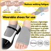 Arch support cushioned sole pads Foot protector for plantar fasciitis, Arch Relief heel fixation strap Standing work Running Mountaineering for both men and women (1 pair ) (S(8.25In-9.65In, Gray) view 4
