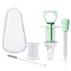 SNOWIE SOFT 4Pcs Dropper for Baby Medicine Syringe Medicine Pacifier Baby Medicine Dispenser Kit, Food Grade Oral Feeding Syringe and Dropper Set Feeder Dispenser for Infant for Medicine Water Juice view 1