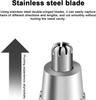 KB Nature Honey Electric Nose & Ear Hair Trimmer For Men & Women Dual-Edge Blades Painless Nose And Ear Hair Remover Trimmer Eyebrow Flawless Electronic (Black) view 3