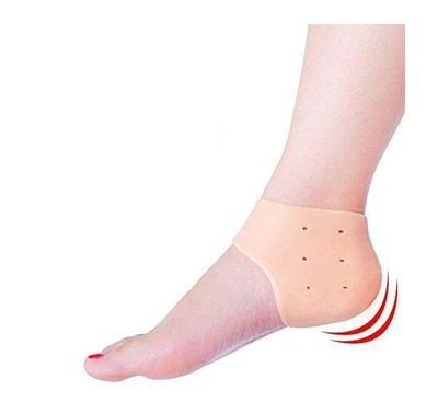 Attachh Silicone Heel Pad Socks For anti Heel Swelling Pain Relief Dry Hard Cracked Heels Repair Foot Care Ankle Support Cushion 1 Pair