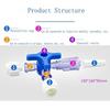 Fidelis Healtcare Bi-Valve 3-Way Stop Cock | Luer Connections | Sterile Individual Package | Medical Three Way Valve 3-Way Stopcocks | Pack of 50 | view 3