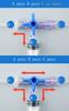Fidelis Healtcare Bi-Valve 3-Way Stop Cock | Luer Connections | Sterile Individual Package | Medical Three Way Valve 3-Way Stopcocks | Pack of 50 | view 4