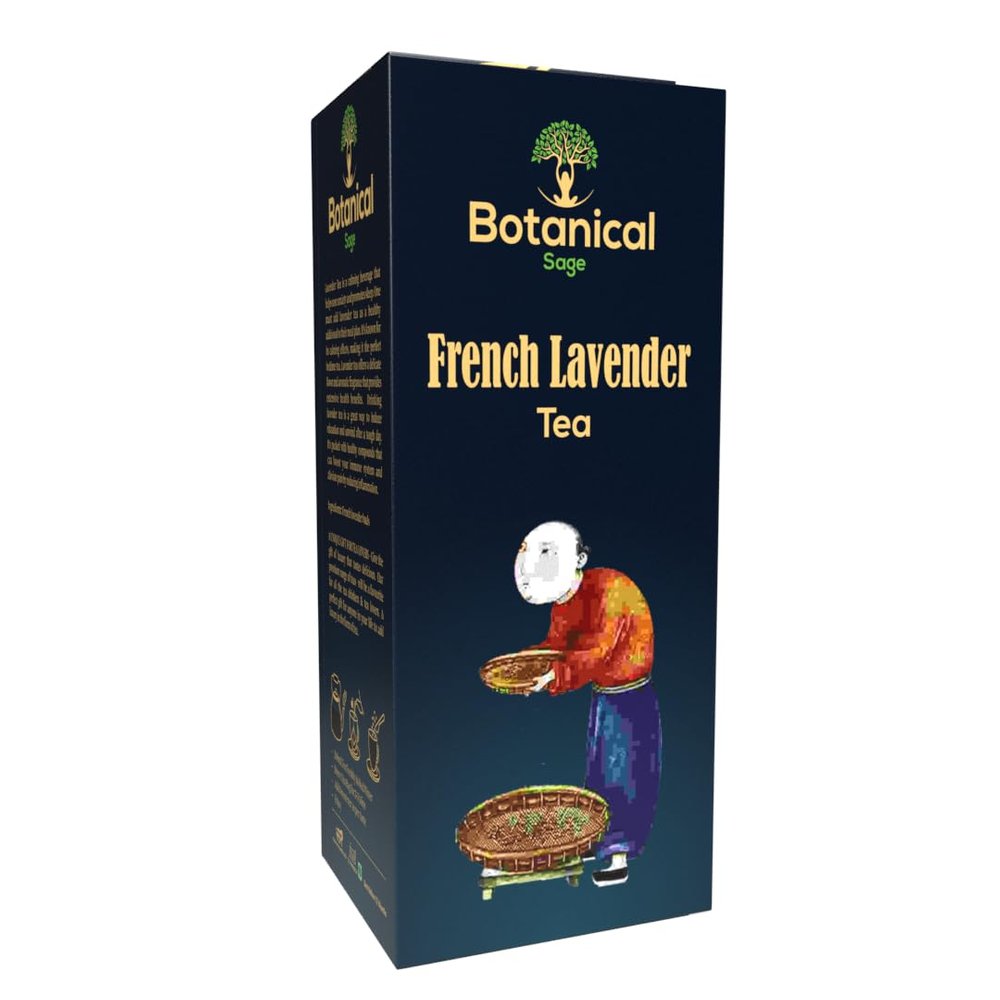 Botanical Sage- French Lavender Tea 30 Pyramid Teabags| Lavender Buds | Selected | Luxury Tea