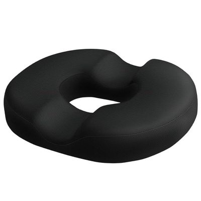 FAZISTA || Donut Pillow for Tailbone Pain Relief and Hemorrhoids, Donut Cushion for Pregnancy and After Surgery Sitting Relief, Seat Cushion for Desk Chair Mesh - Black | Pack of 1