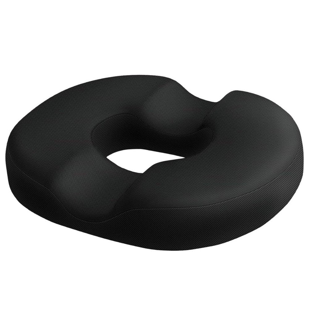 FAZISTA || Donut Pillow for Tailbone Pain Relief and Hemorrhoids, Donut Cushion for Pregnancy and After Surgery Sitting Relief, Seat Cushion for Desk Chair Mesh - Black | Pack of 1