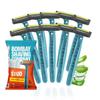 Bombay Shaving Company Flexi Smooth Stud Razor - 5 Pcs x 2 | Disposable Razor for Men with Pivot Head | Aloe Lubra strip | Manual Shaving Razor for Men view 1