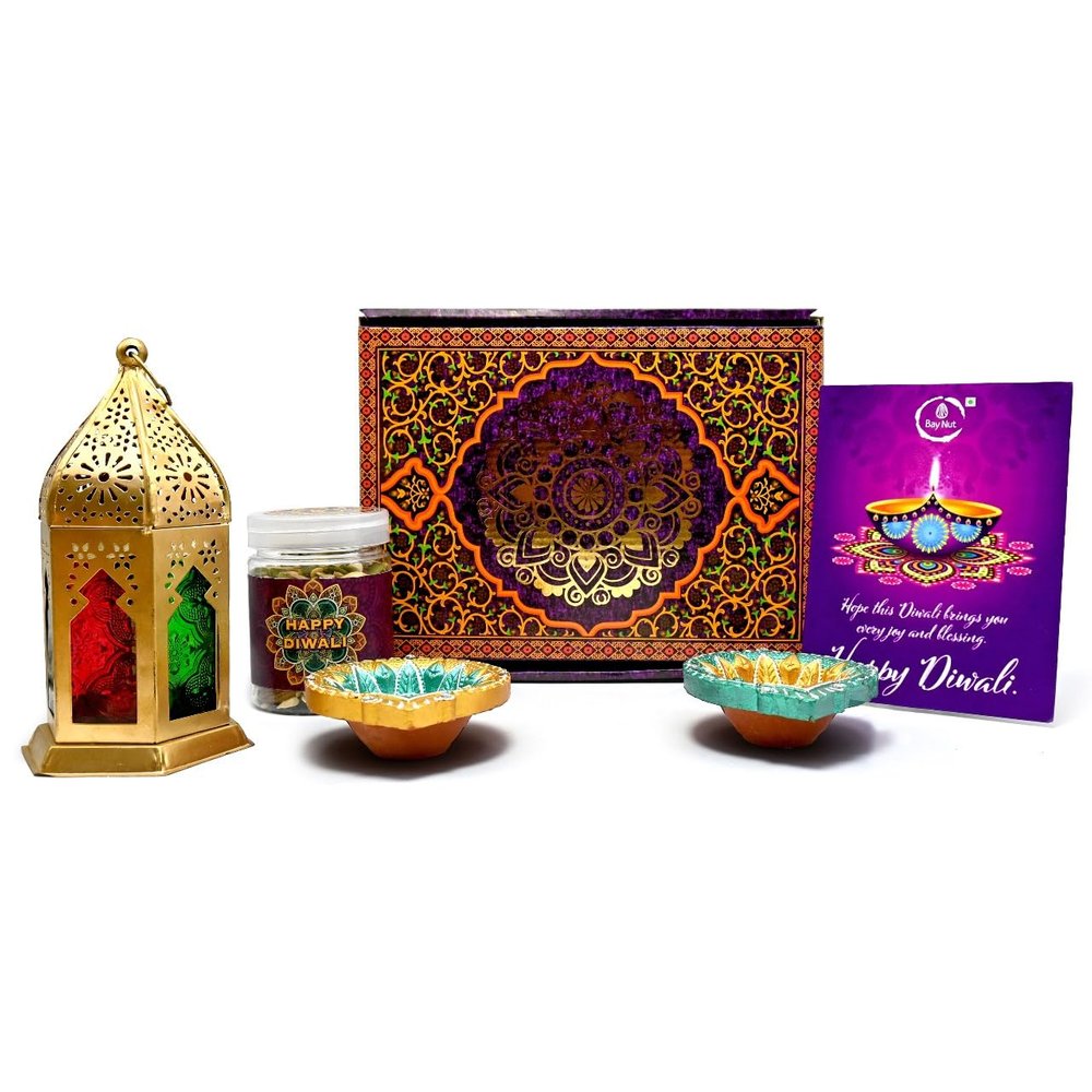 BayNut Diwali Premium Hampers for gifting with diwali card (A3)
