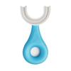 XML U Shaped Toothbrush For Kids Baby (PACK OF 3) Food Grade Soft Silicone Brush Head Oral Teeth Cleaning Tools for Children- Multi color view 1